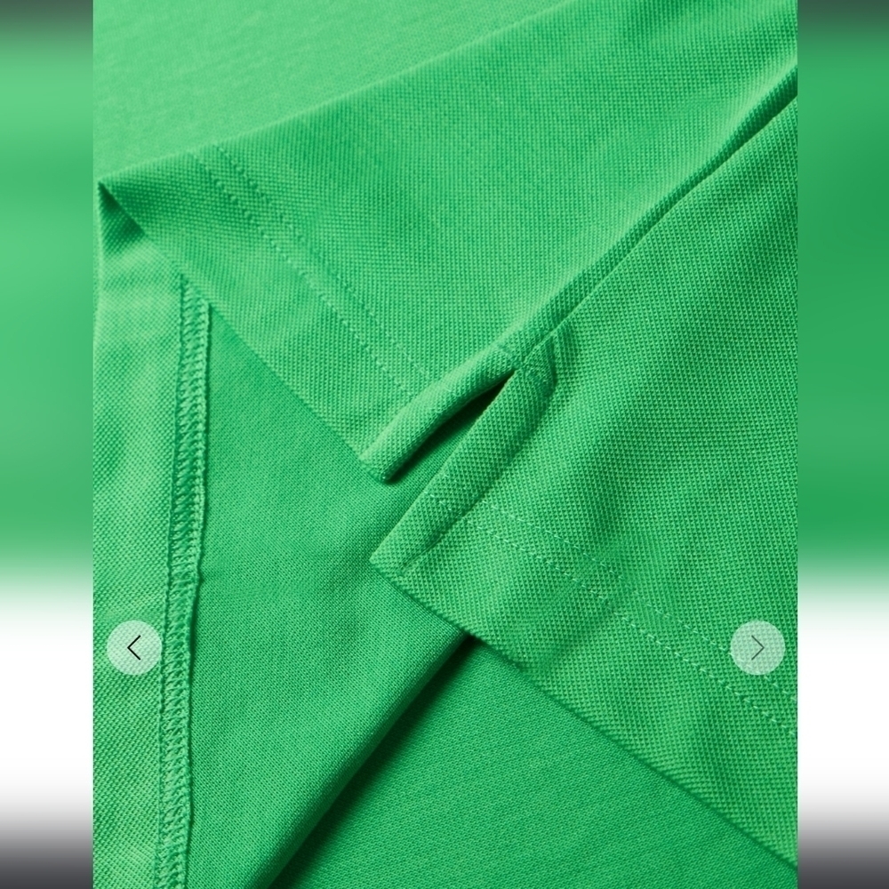 OUTDOOR‎ VOICES, Birdie Recycled-Piqué Polo Shirt, Kelly Green, Size XS - Picture 2 of 9